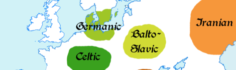 Europe 1st millenium BC: Indoeuropean languages