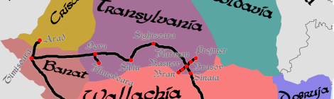 Itinerary in Romania April 2015