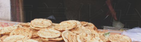 Baking nan bread in Khotan