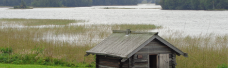 Hut on Kizhi island (Karelia)